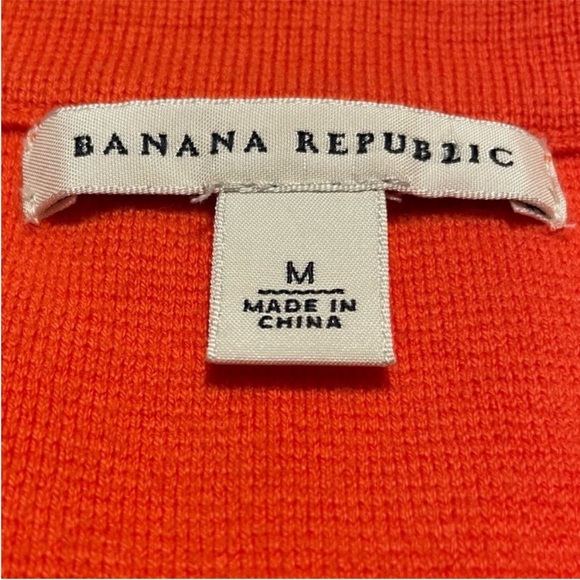 Banana Republic Orange Gold Button Long Sleeve Cardigan - Picture 6 of 8